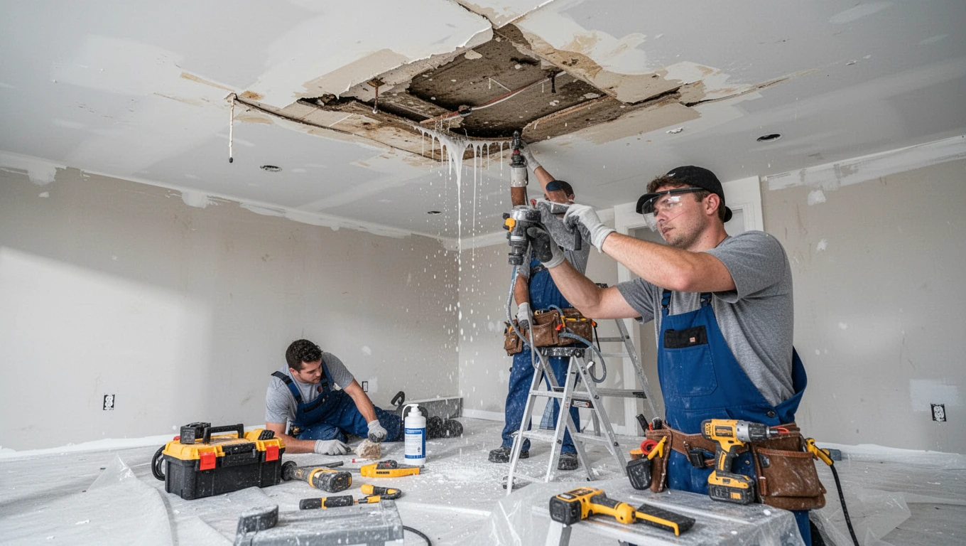 Ceiling Water Damage Repair